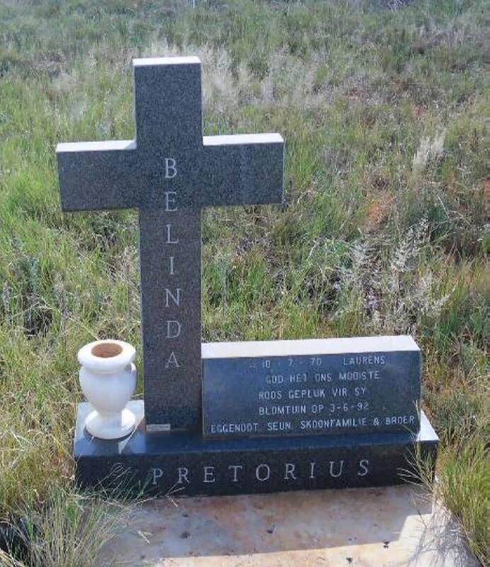 PRETORIUS Belinda 1970-1992