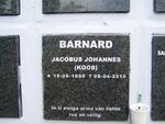 BARNARD Jacobus Johannes 1950-2010