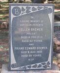 BREWER Frank Edward -1936 & Ellen -1933