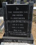 RENSBURG Helena Dorethea, Janse van 1913-1995
