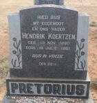 PRETORIUS Hendrik Koertzen 1890-1961