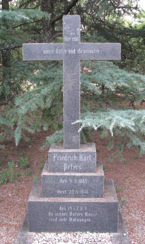 PETERS Friedrich Karl 1885-1966