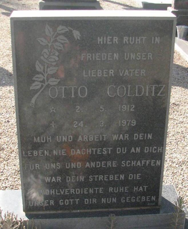 COLDITZ Otto 1912-1979