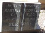 BEROWSKY Coenraad F.J.C. 1911-1973 & Martina G. 1911-1970