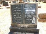 DICK William 1904-1971 & Dorothy Charlotte 1912-1998