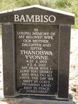 BAMBISO Thandiswa Yvonne 1979-2012