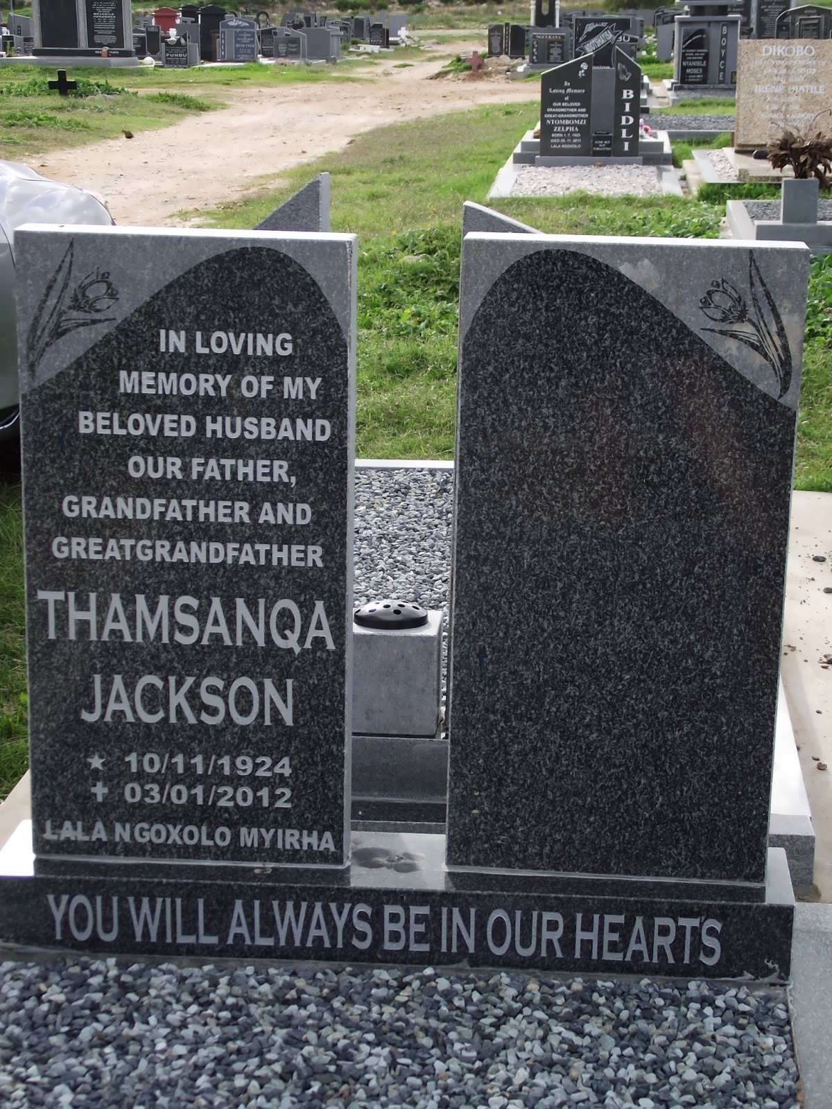 NKEBANA Thamsanqa Jackson 1924-2012