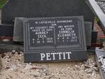 PETTIT Aubrey Cecil 1924-1993 & Cornelia Elizabeth 1927-2012