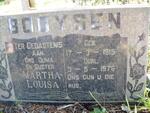 BOOYSEN Martha Louisa 1915-1976