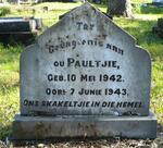 ? Paultjie 1942-1943