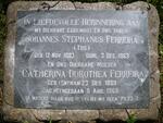 FERREIRA Johannes Stephanus 1883-1963 & Catherina Dorothea SNYMAN 1889-1969