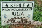 KEFILE Julia 1969-2003