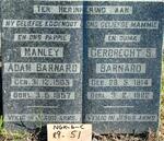 BARNARD Manley Adam 1903-1957 & Gerbrecht S. 1914-1982