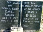 BASSON Daniel 1907-1991 & Cornelia 1912-1958