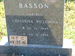 BASSON Christina Willemina 1949-1989