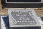 MERWE Carel Andries, van der 1920-2001 & Almine Aurelia POHL 1928-2005