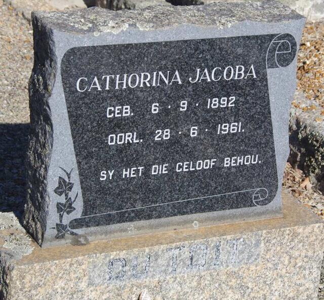 TOIT Cathorina Jacoba, du 1892-1961