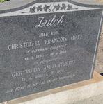 ZULCH Christoffel Francois 1890-1966 & Gertruida Anna 1892-1972
