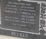 BEUKES Barend H.J. 1901-1979 & Cornelia Z.R. VILJOEN 1906-1971