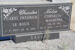 SAUER Carel Fredrick le Roux 1907-1986 & Cornelia Magritha de WET 1904-1984