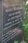 MERWE Maria Magdelena, van der nee WINTERBACH 1856-1934