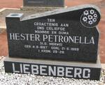LIEBENBERG Barend Jacobus 1892-1964 & Hester Petronella v.d. MERWE 1897-1989