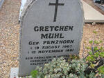 MUHL Gretchen nee PENZHORN 1907-1991