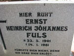 FULS Ernst Heinrich Johannes 1901-1981