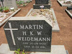 WEIDEMANN Martin H.K.W. 1900-1981