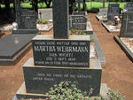 WEHRMANN Martha nee WICHT 1886-1980