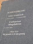 SCHICKERLING John Frederick 1921-2000 & Catharina Magdalena 1924-