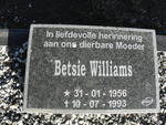 WILLIAMS Betsie 1956-1993