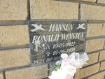 HANSEN Ronald Winston 1922-1999