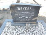 WEYERS Martina C. 1894-1981