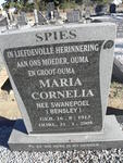 SPIES Maria Cornelia nee SWANEPOEL 1913-2009