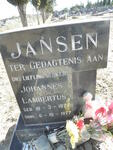 JANSEN Johannes Lambertus 1977-1977
