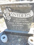 SNYDERS Lucia Catherina nee MULDER 1940-1997