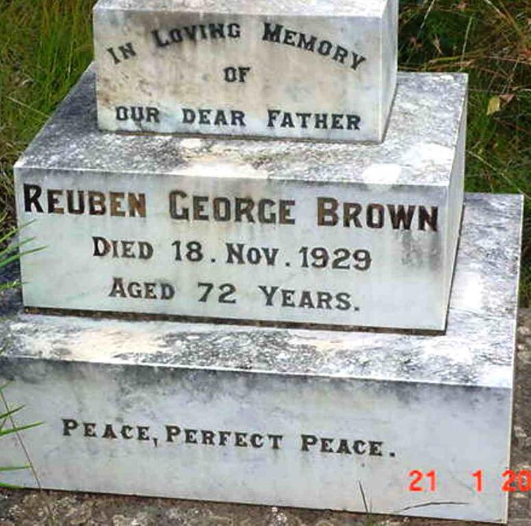 BROWN Reuben George -1929