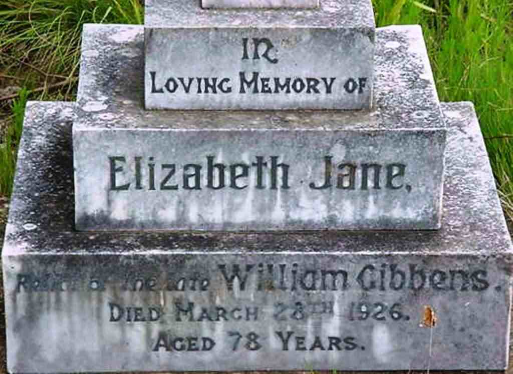 GIBBENS Elizabeth Jane -1926