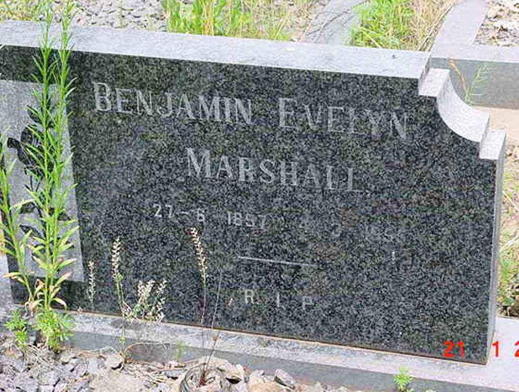 MARSHALL Benjamin Evelyn 1897-1955