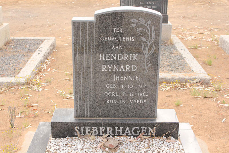 SIEBERHAGEN Hendrik Rynard 1914-1983
