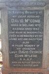 McCOMB David 1870-1943 :: McLEOD David George Gunn -1945