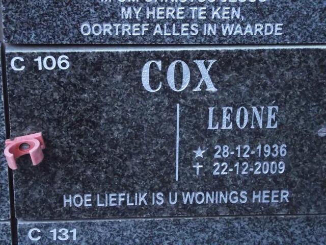 COX Leone 1936-2009
