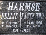 HARMSE Johannes Petrus 1939-2009 & Nellie 1940-2008