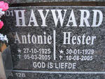 HAYWARD Antonie 1925-2005 & Hester 1929-2005