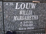 LOUW Willia Margaretha 1913-2009