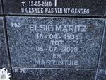 MARITZ Elsie 1935-2009 :: MARITZ Martintjie