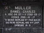MULLER Daniel Charles 1952-2001