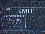 SMIT Desmond 1931-2007