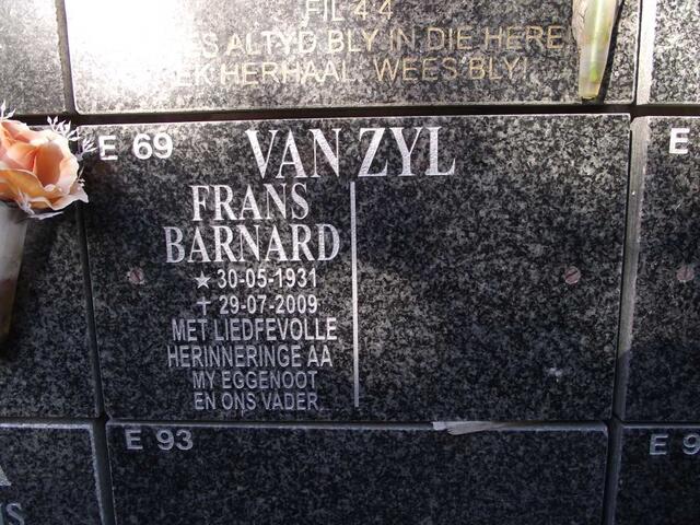 ZYL Frans Barnard, van 1931-2009